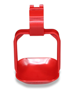 Drip cup 60x60mm 2-arm L4612 red